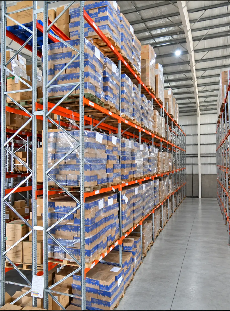 Depósito de Francesco Logística con racks selectivos en PIBA 2, Moreno